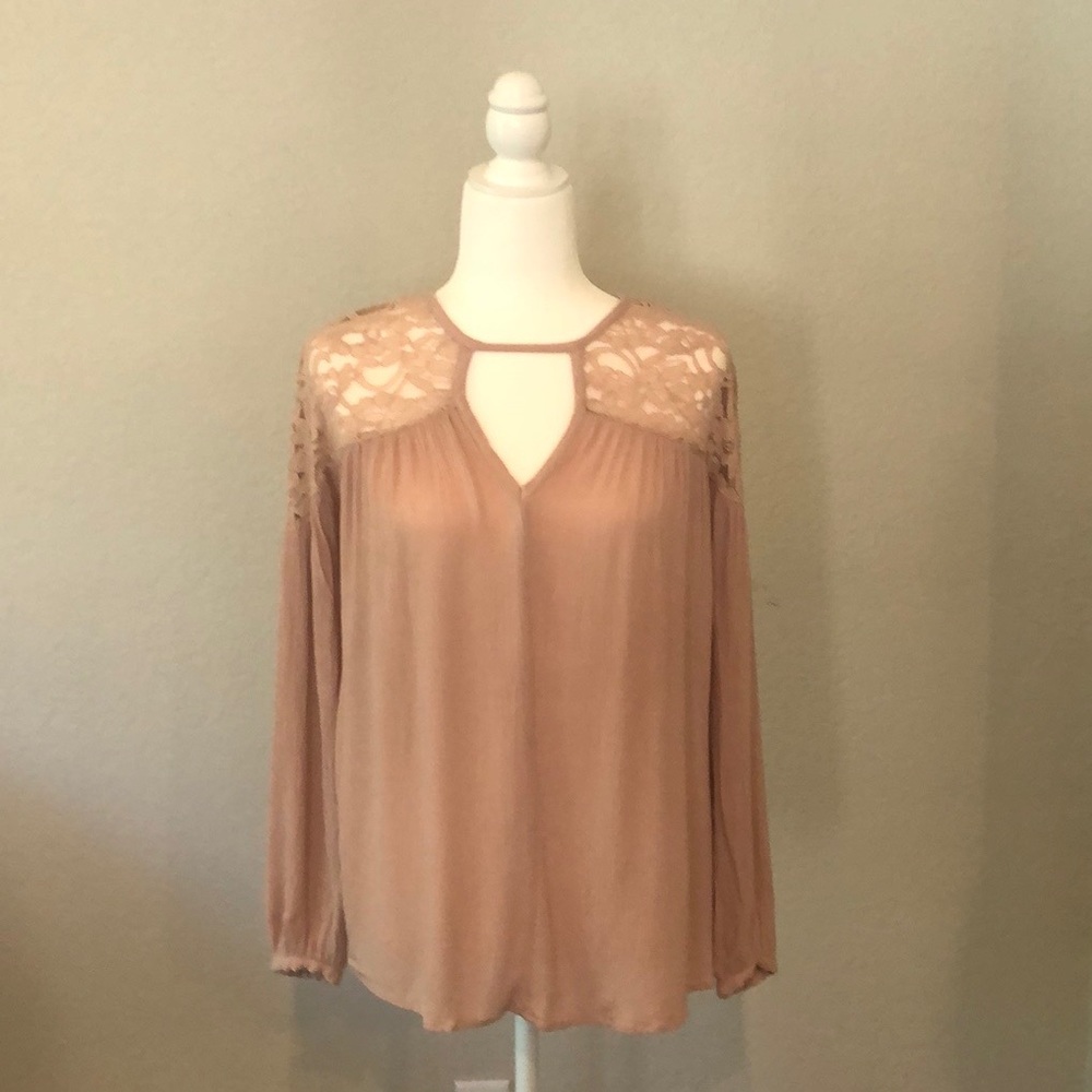Long Sleeve Lace Blouse